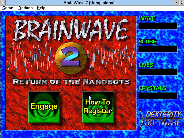 Title screen of BrainWave 2