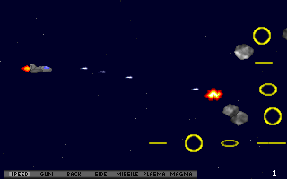 Gameplay of Meteor Storm