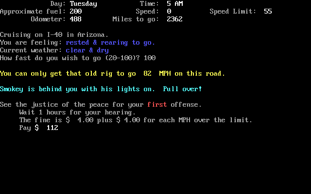 Gameplay of Big Rig