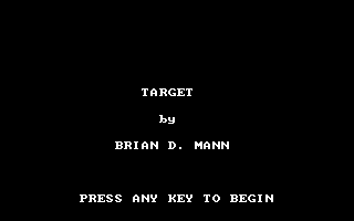 Title screen of Target (1983)