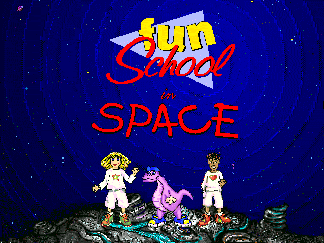 Title screen of Fun School 5: Space