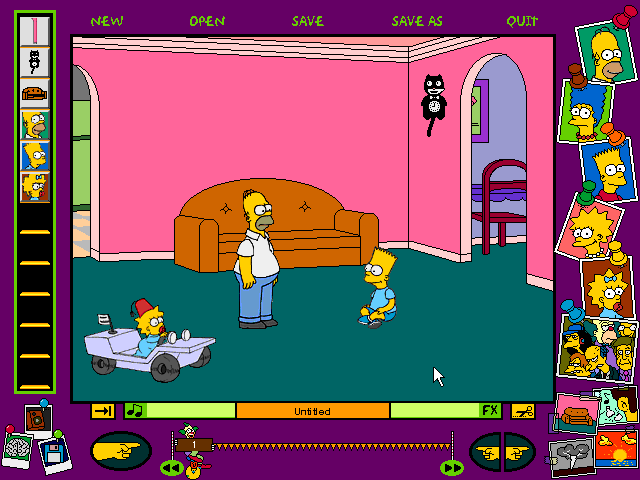 Gameplay of The Simpsons Cartoon Studio