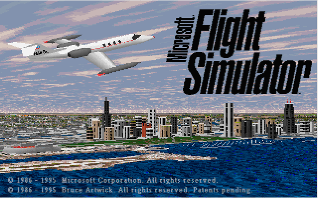 Title screen of Virtual Squadron: Thunderbirds Past, Present and Future!