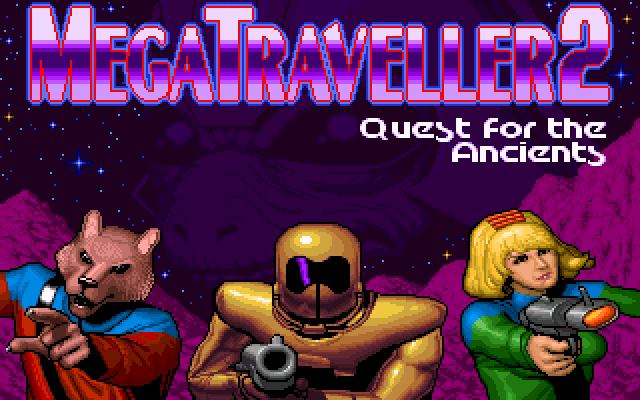 Title screen of MegaTraveller 2: Quest for the Ancients