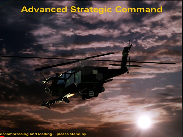 Title screen of Advanced Strategic Command