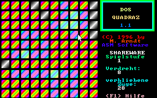 Gameplay of DOS Quadraz
