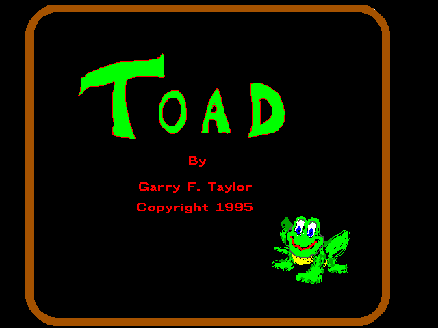 Title screen of Toad