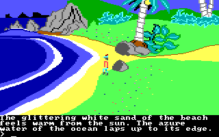 Gameplay of King's Quest II: Romancing the Throne (PCjr)