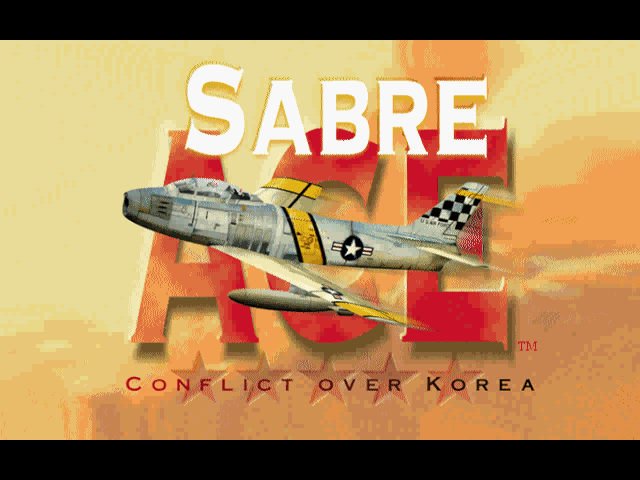 Title screen of Sabre Ace: Conflict Over Korea