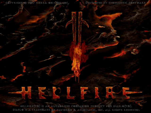 Title screen of Diablo: Hellfire