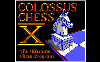Title screen of Colossus X Chess