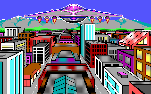 Title screen of Alternate Reality: The City