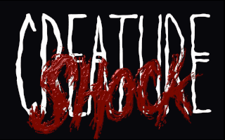 Title screen of Creature Shock