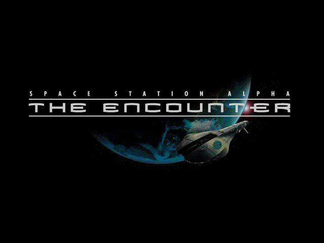 Title screen of Space Station Alpha: The Encounter