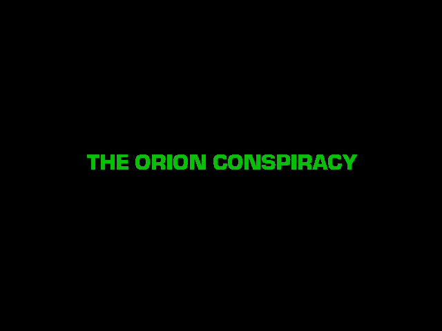 Title screen of The Orion Conspiracy