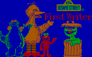Title screen of Sesame Street: First Writer