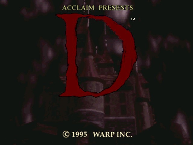 Title screen of D