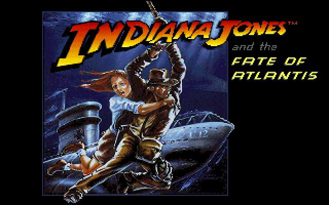 Title screen of Indiana Jones and The Fate of Atlantis: The Action Game