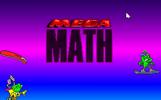Title screen of Mega Math
