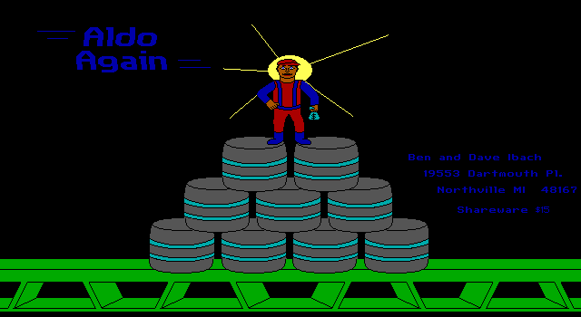Title screen of Aldo Again