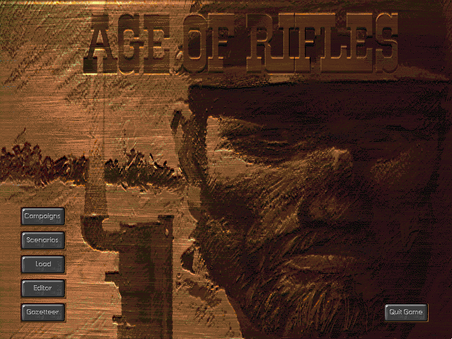 Title screen of Wargame Construction Set III: Age of Rifles 1846-1905