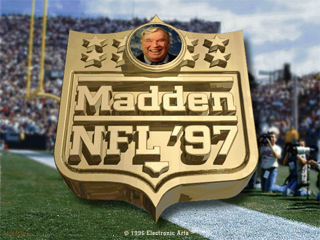 Title screen of Madden NFL '97
