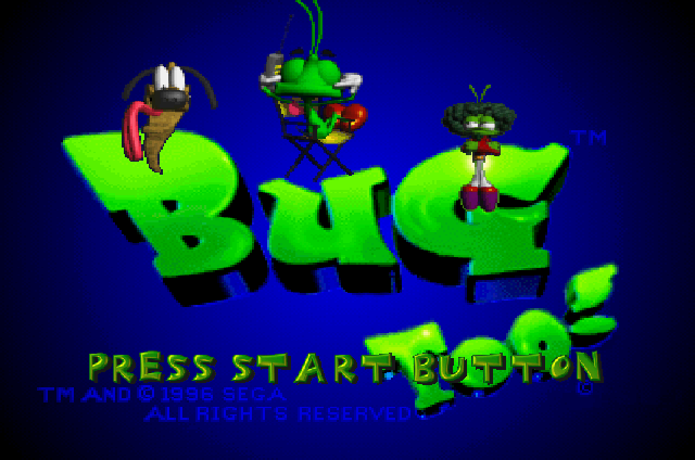 Title screen of Bug Too!