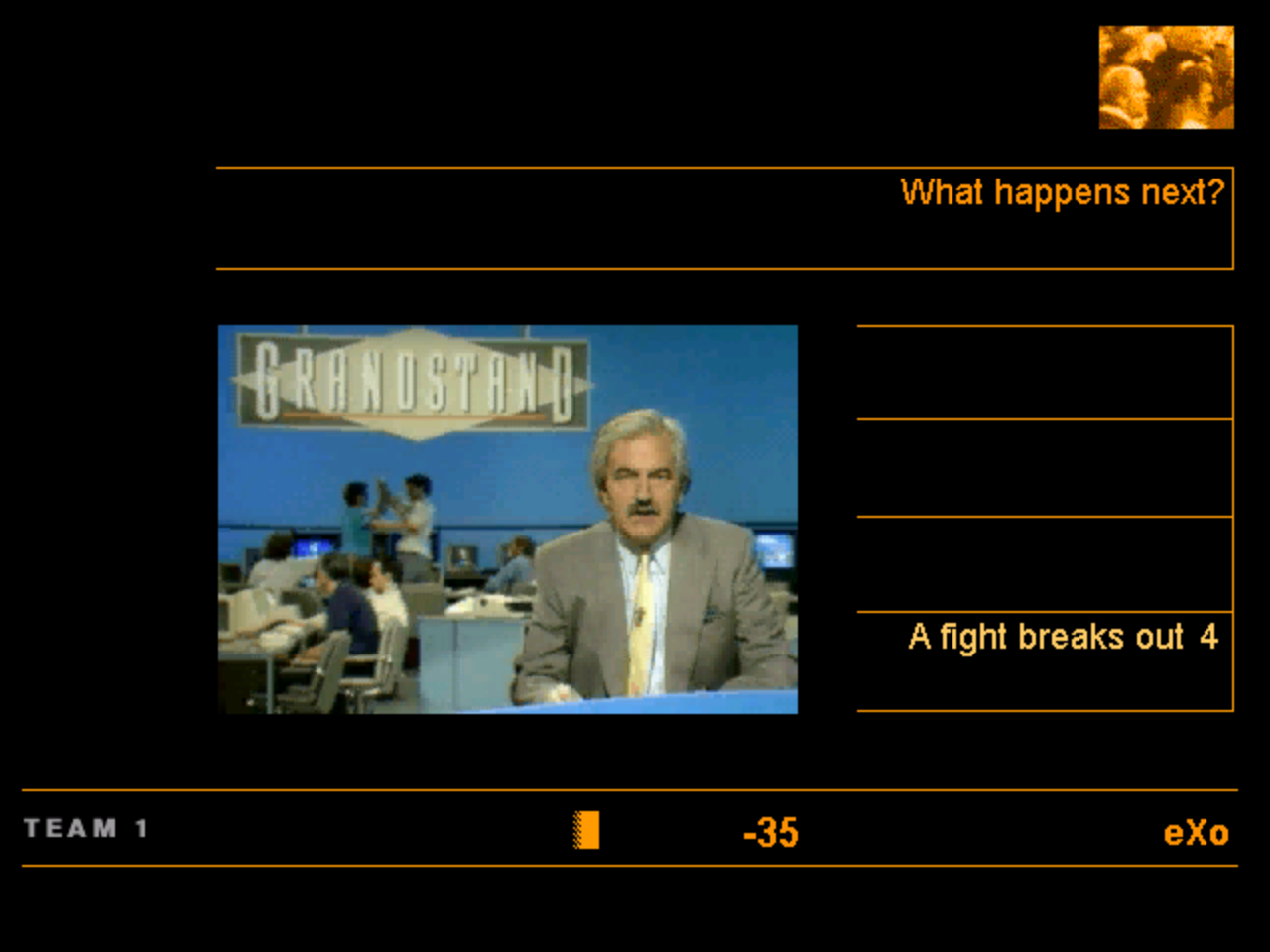 Gameplay of Result: The BBC Sports Quiz Presented By Desmond Lynam