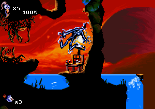 Gameplay of Earthworm Jim 2