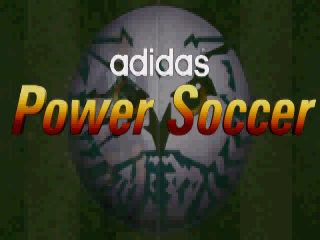 Title screen of Adidas Power Soccer