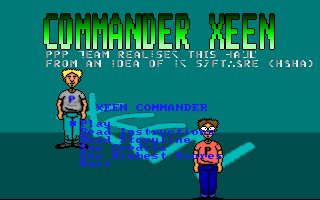 Title screen of Commander Xeen