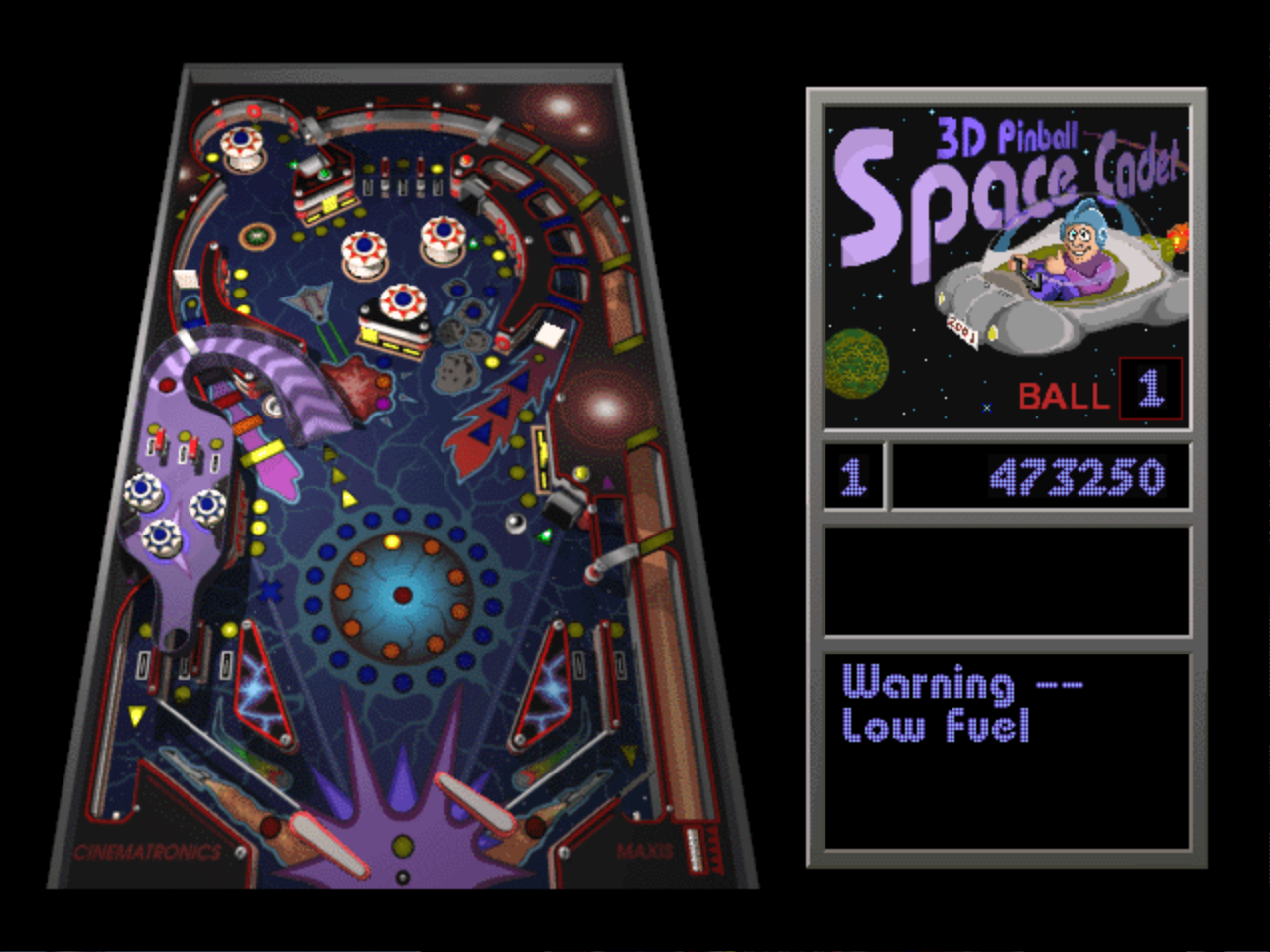Gameplay of 3D Pinball for Windows: Space Cadet