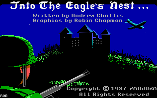 Title screen of Into the Eagle's Nest