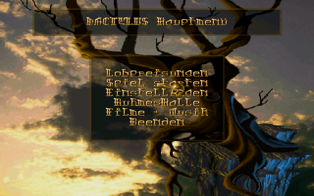 Title screen of Dactylus