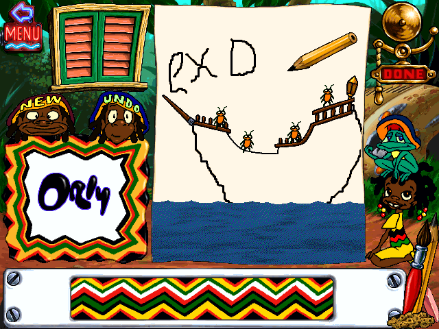 Gameplay of Orly's Draw-A-Story
