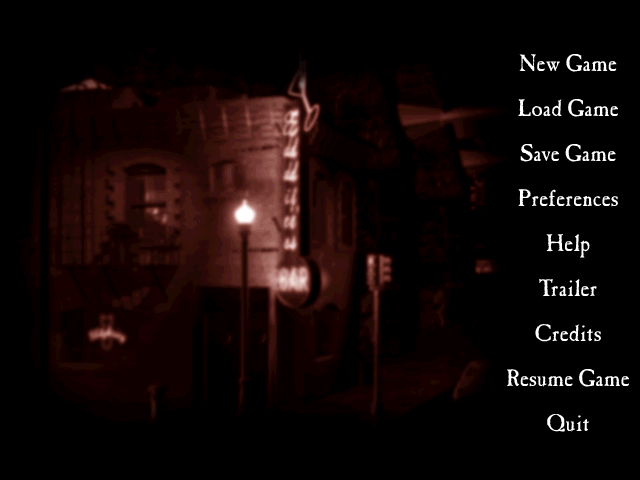 Title screen of Bad Mojo