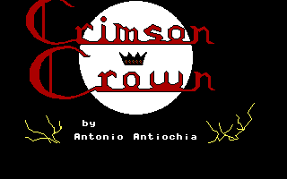 Title screen of Transylvania II: The Crimson Crown