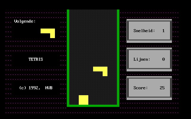 Gameplay of Tetris (1992)