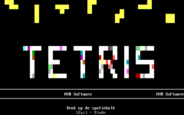 Title screen of Tetris (1992)