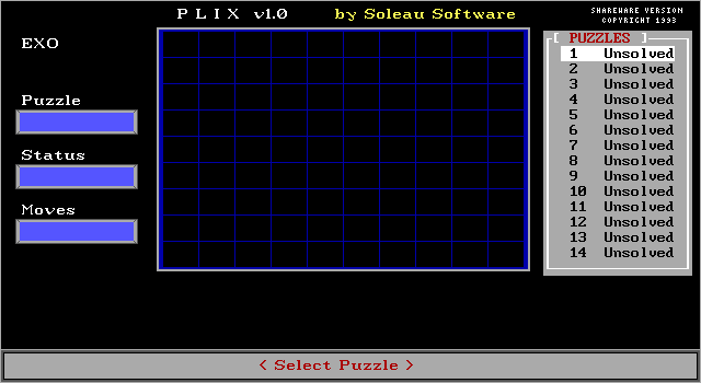 Title screen of Plix