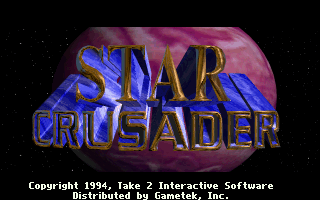 Title screen of Star Crusader