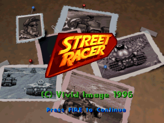 Title screen of Street Racer