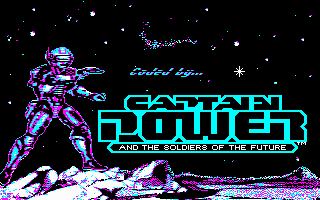 Title screen of Captain Power and the Soldiers of the Future