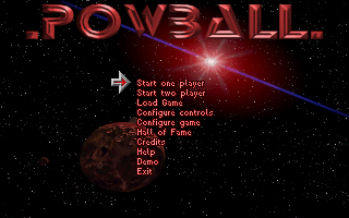 Title screen of Powball