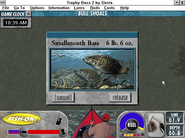 Gameplay of Trophy Bass 2 Deluxe