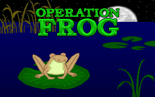 Title screen of Operation: Frog