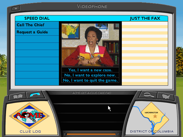 Gameplay of Where in the USA is Carmen Sandiego?