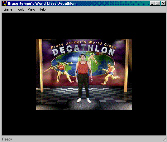 Title screen of Bruce Jenner's World Class Decathlon