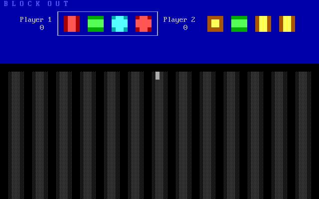 Title screen of Block Out