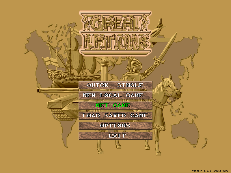 Title screen of Great Nations